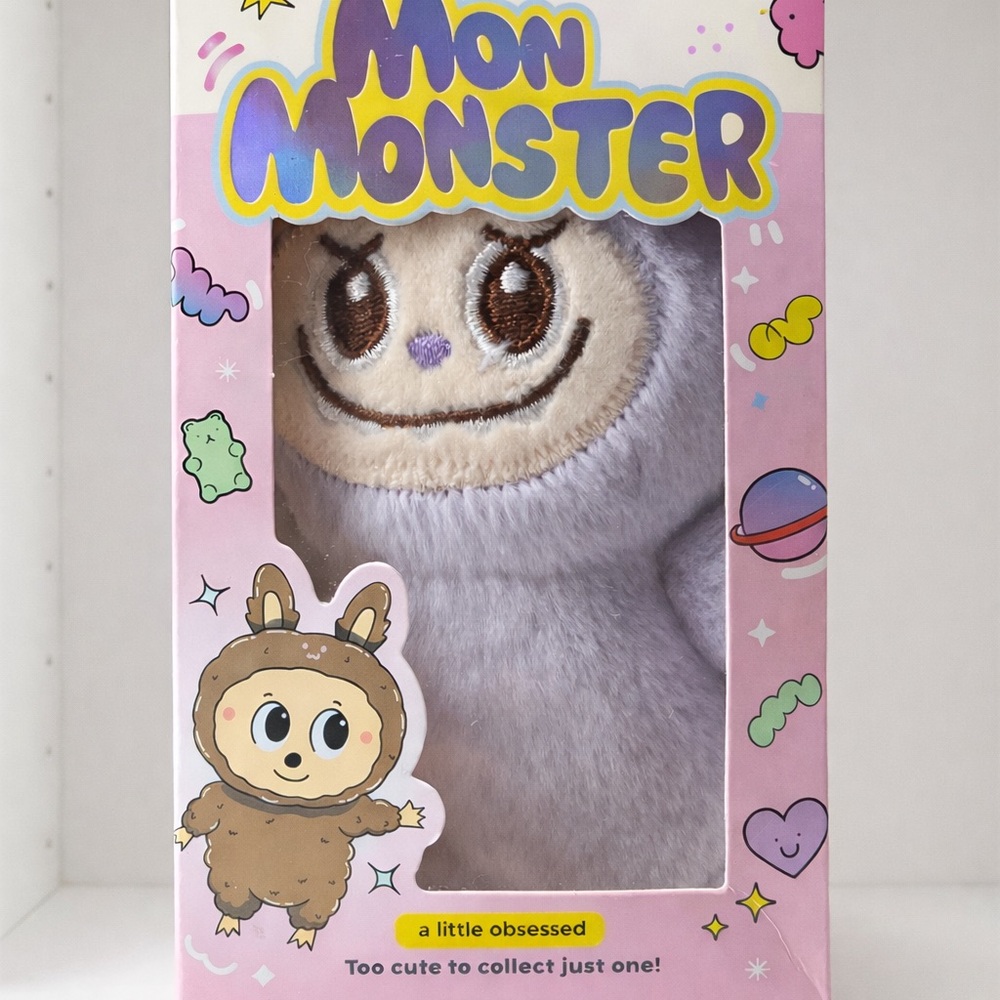 HOT 🔥 Mochi Monster Lavender Plush Toy NIB Kawaii Collectible Cute Plush